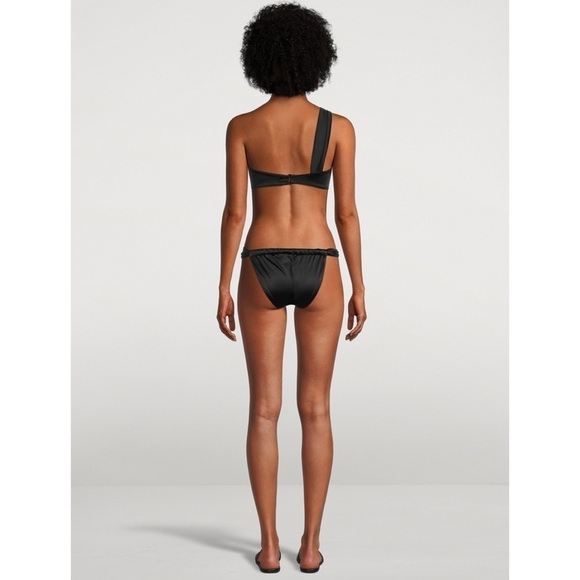 NWT Good American Black Bali One Shoulder Bikini Top - Size 5 / XXL - Picture 3 of 10